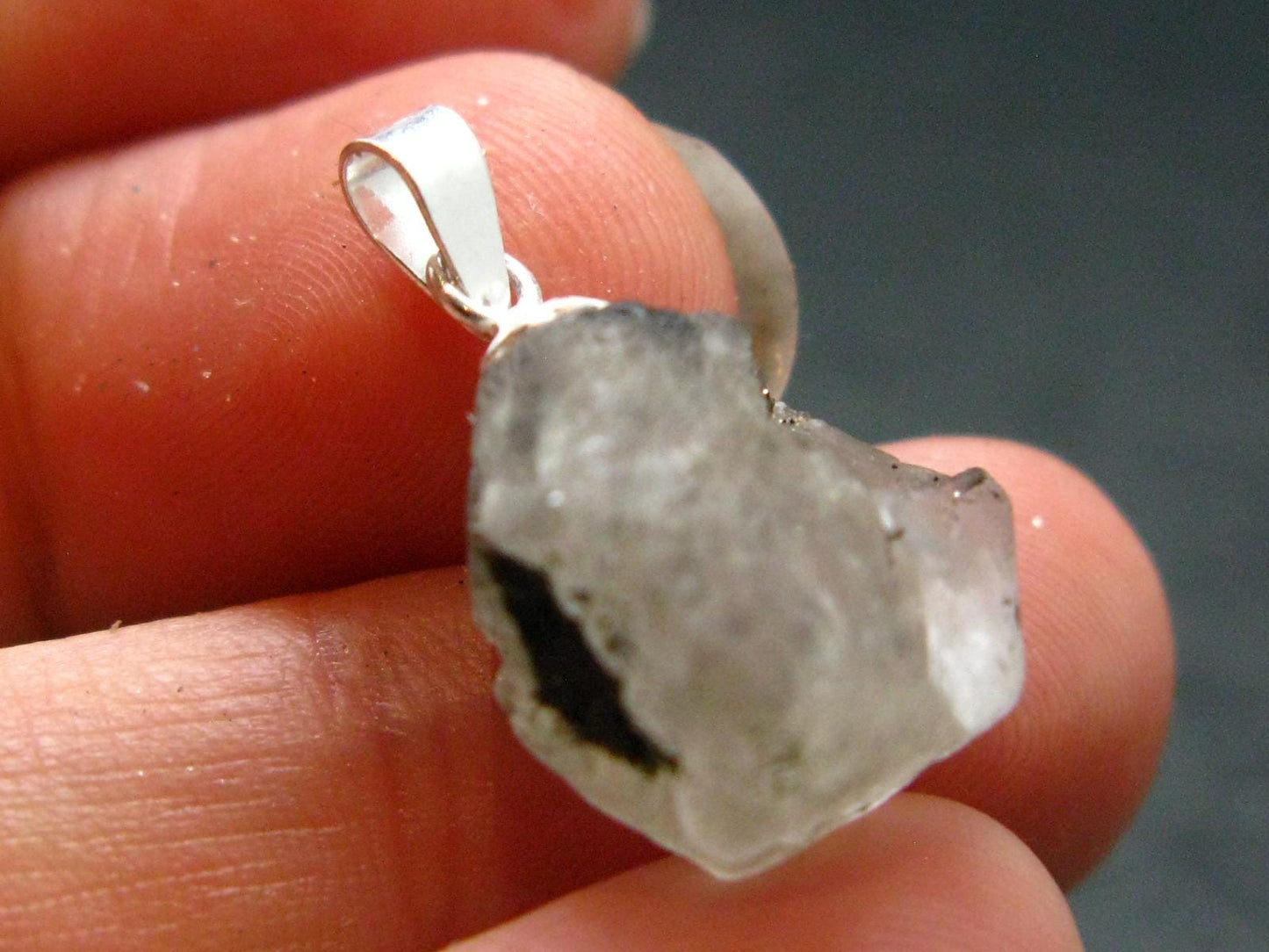 Phenakite Phenacite Crystal Silver Pendant From Russia - 0.8" - 2.31 Grams
