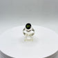 Natural Moldavite Ring | Genuine Green Tektite from Czech Republic | Transformation Crystal Jewelry - Size 10