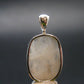 Raw Rare Natrolite Crystal Silver Pendant From Russia - 1.0" - 2.74 Grams