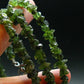 Lightweight Tumbled Green Tourmaline Beads Necklace from Brazil - 19" - 19.70 Grams