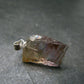 Gem Color Change See-Thru Straw Terminated Crystal Diaspore Crystal Silver Pendant From Turkey - 0.9" - 2.05 Grams