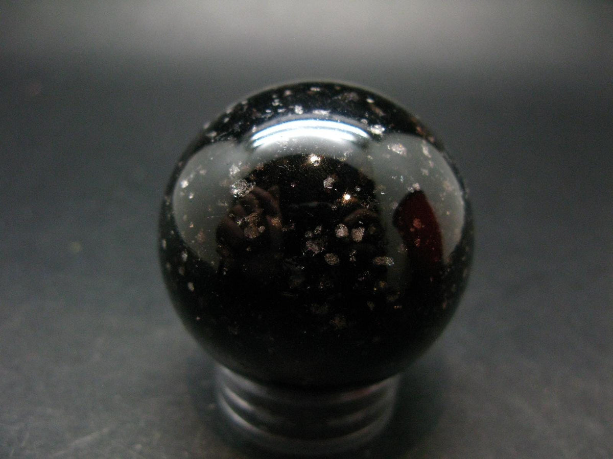 Incredible Cintamani Stone Pearl of Fire Sphere Ball from Indonesia - 1.8" - 129.04 Grams