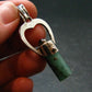 Gem Emerald Beryl Crystal Silver Pendant From Colombia - 6.29 Grams