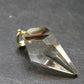 Natural Unheated Citrine Sterling Silver Gold Plated Pendant from Zambia - 1.3" - 4.33 Grams