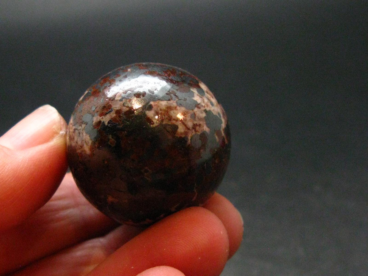 Zincite Zinkite and Willemite Sphere Ball From New Jersey USA - 1.1" - 48.0 Grams