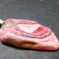Rhodochrosite Sterling Silver Pendant From Alma Colorado - 1.7" - 6.65 Grams