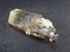 Spessartine Garnet On Smoky Quartz Crystal Silver Pendant From China - 2.0" - 14.20 Grams