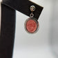 Natural Rhodochrosite Oval Drop Earrings in Sterling Silver | Pink Crystal Earrings