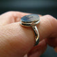 Moss Agate Silver Ring From Russia - 4.5 Grams - Size 9