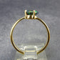 Rare Black Opal Gold Plated Silver Ring from Australia - Size 7.75 - 1.89 Grams