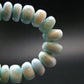Larimar Necklace Rondelle Beads From Dominican Republic - 17" - 40.37 Grams