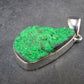 Uvarovite (Green Chromium Garnet) Cluster Silver Pendant from Russia - 1.6" - 6.90 Grams