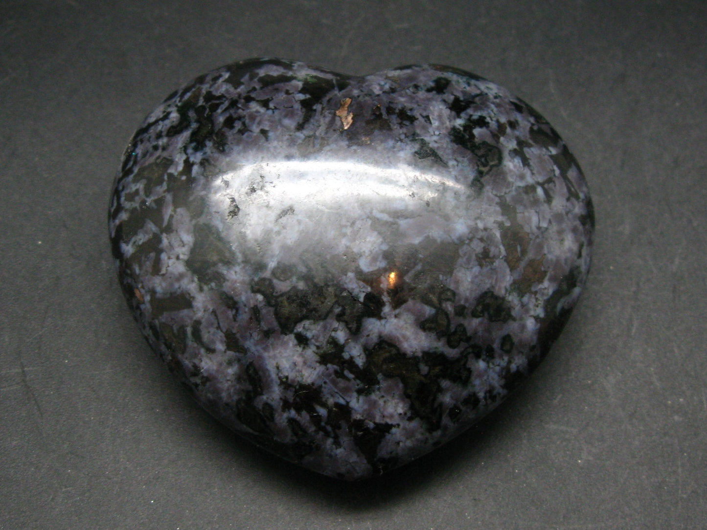 Mystic Merlinite Tumbled Heart From Indian Ocean - 3.2"