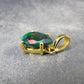 Rare Black Opal Gold Plated Silver Pendant from Australia 0.7" - 1.23 Grams