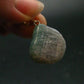 Rarest Paraiba Copper Blue Tourmaline Crystal Silver Pendant From Brazil - 1.1" - 3.18 Grams