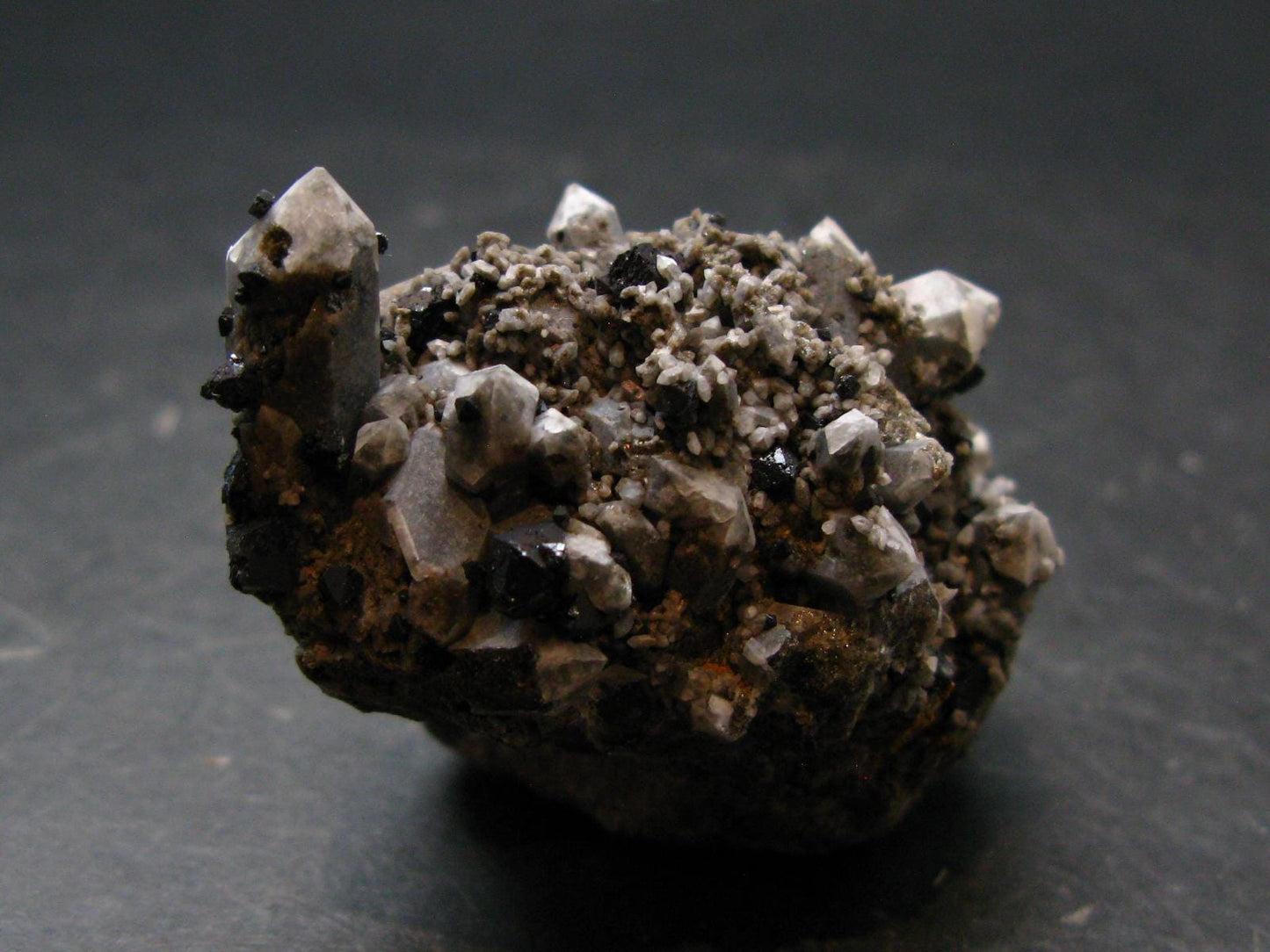 Brookite On Quartz Cluster From Arkansas - 42.9 Grams - 1.9"
