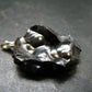Bubble Hematite Silver Pendant from Morocco - 1.5" - 13.25 Grams