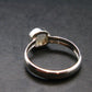 Gray Herderite Silver Ring from Africa - Size 7 - 1.81 Grams