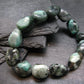 Emerald Genuine Bracelet ~ 7 Inches ~ 16mm Tumbled Beads