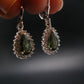 Moldavite Tektite Silver Earrings from Czech Republic - 4.0 Grams