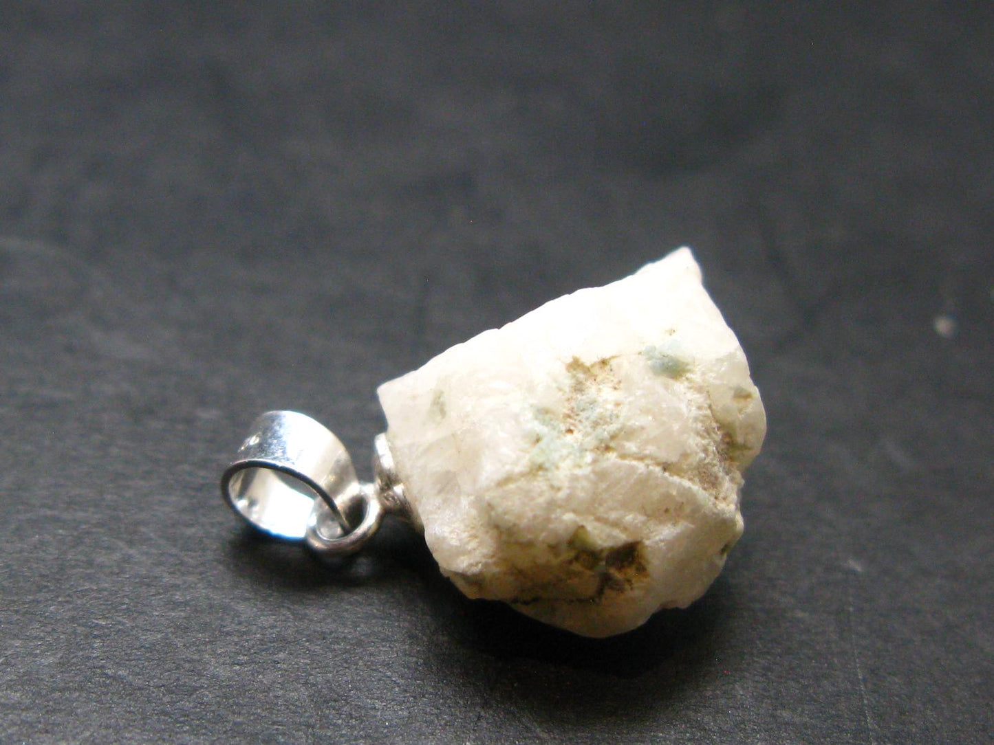 Phenakite Phenacite Crystal Silver Pendant From Nigeria - 0.7" - 2.13 Grams