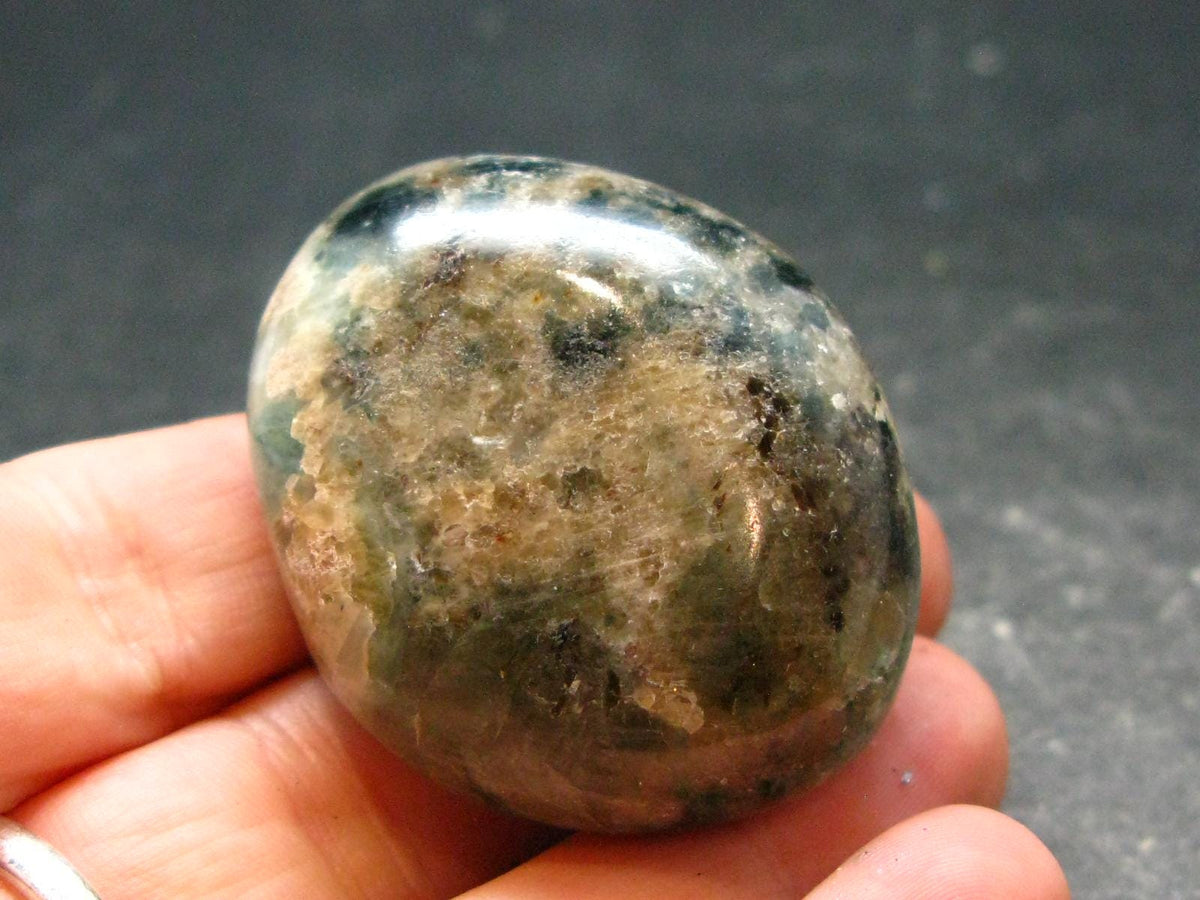 Extremely Rare Tumbled Grandidierite Stone From Madagascar - 1.6" - 50.74 Grams