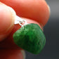 Tsavorite Gem Green Garnet Sterling Silver Pendant From Tanzania - 0.7" - 1.40 Grams
