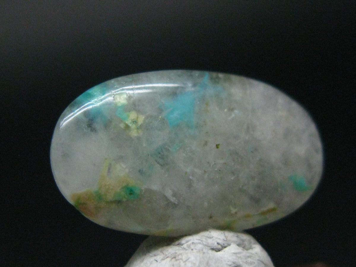 Ajoite in Quartz Cabochon from Messina S. Africa - 9.65 Carats - 22x13mm