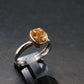 Green Herderite Silver Ring From Brazil - 2.0 Grams - Size 8