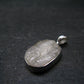Raw Rare Natrolite Crystal Silver Pendant From Russia - 1.1" - 3.06 Grams