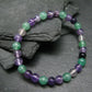 Fluorite, Green Aventurine & Amethyst Genuine Bracelet ~ 7 Inches ~ 6mm Round Beads