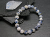 Dumortierite In Quartz Genuine Bracelet ~ 7 Inches ~ 8mm Round Beads