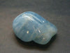 Genuine Blue Aquamarine Tumbled Stone From Brazil - 1.4" - 28.39 Grams