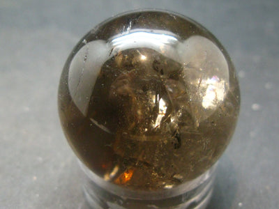 Natural color Smoky Quartz Sphere From Brazil - 1.4"