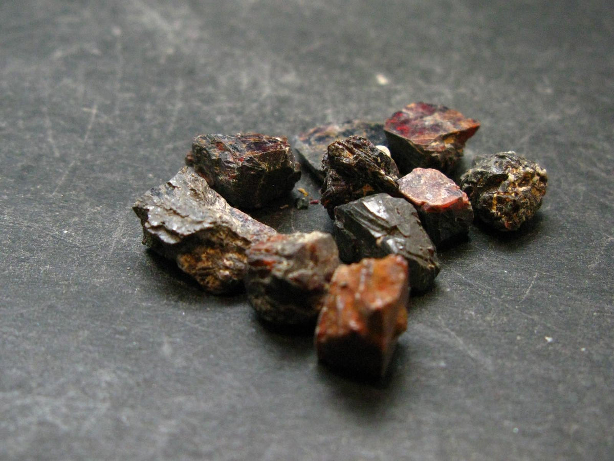 Lot of 10 Mangano Tantalite Crystals From Brazil - 17.80 Grams