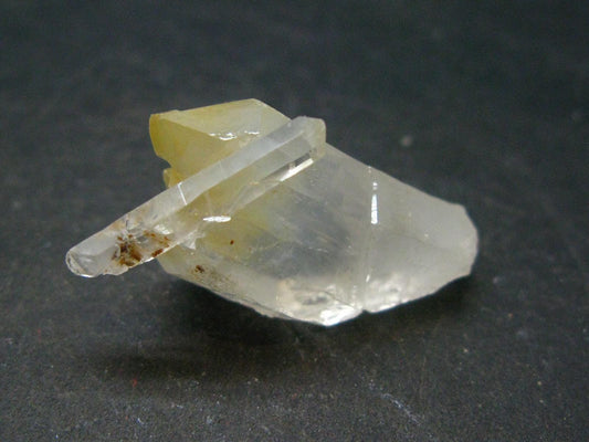 Rare Mango Quartz w/ Hallyosite Crystal From Colombia - 1.1" - 6.10 Grams