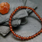 Garnet Hessonite Genuine Bracelet ~ 7 Inches ~ 5mm Facetted Beads