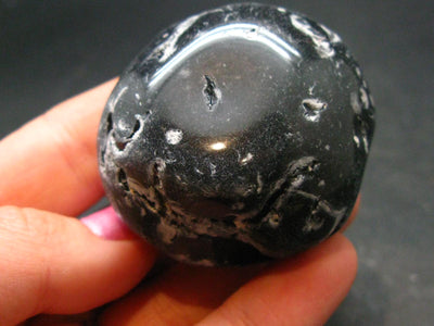 Cintamani Pearl of Fire Tumbled Stone from Indonesia - 1.7" -73.17 Grams