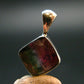 Gem Watermelon Tourmaline Crystal Silver Pendant From Brazil - 0.6" - 1.0 Grams