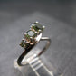 Moldavite Sterling Silver Ring From Czech Republic - Size 5.5 - 2.22 Grams