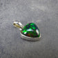 Rare Black Opal Sterling Silver Pendant from Australia - 0.7" - 1.61 Grams