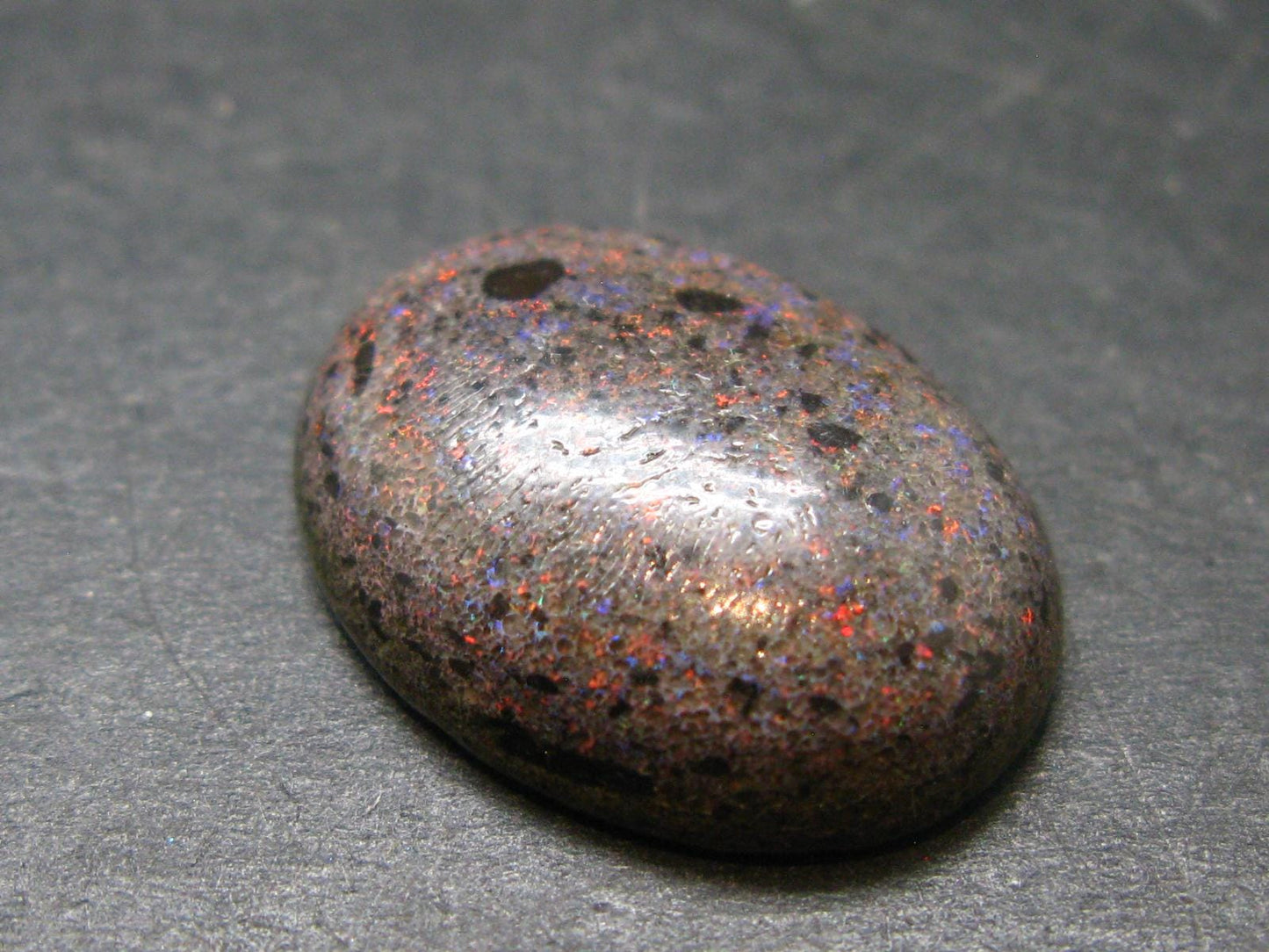 Fine Black Opal Cabochon from Australia - 0.9" - 4.27 Grams