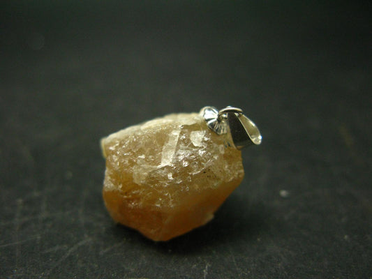 Scheelite Crystal Silver Pendant From China - 1.0" - 13.3 Grams