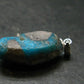 Genuine Turquoise Silver Pendant From Sleeping Beauty Arizona - 1.2" - 3.80 Grams