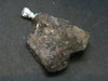 Rare Black Opal Sterling Silver Pendant From Australia - 1.3" - 4.14 Grams