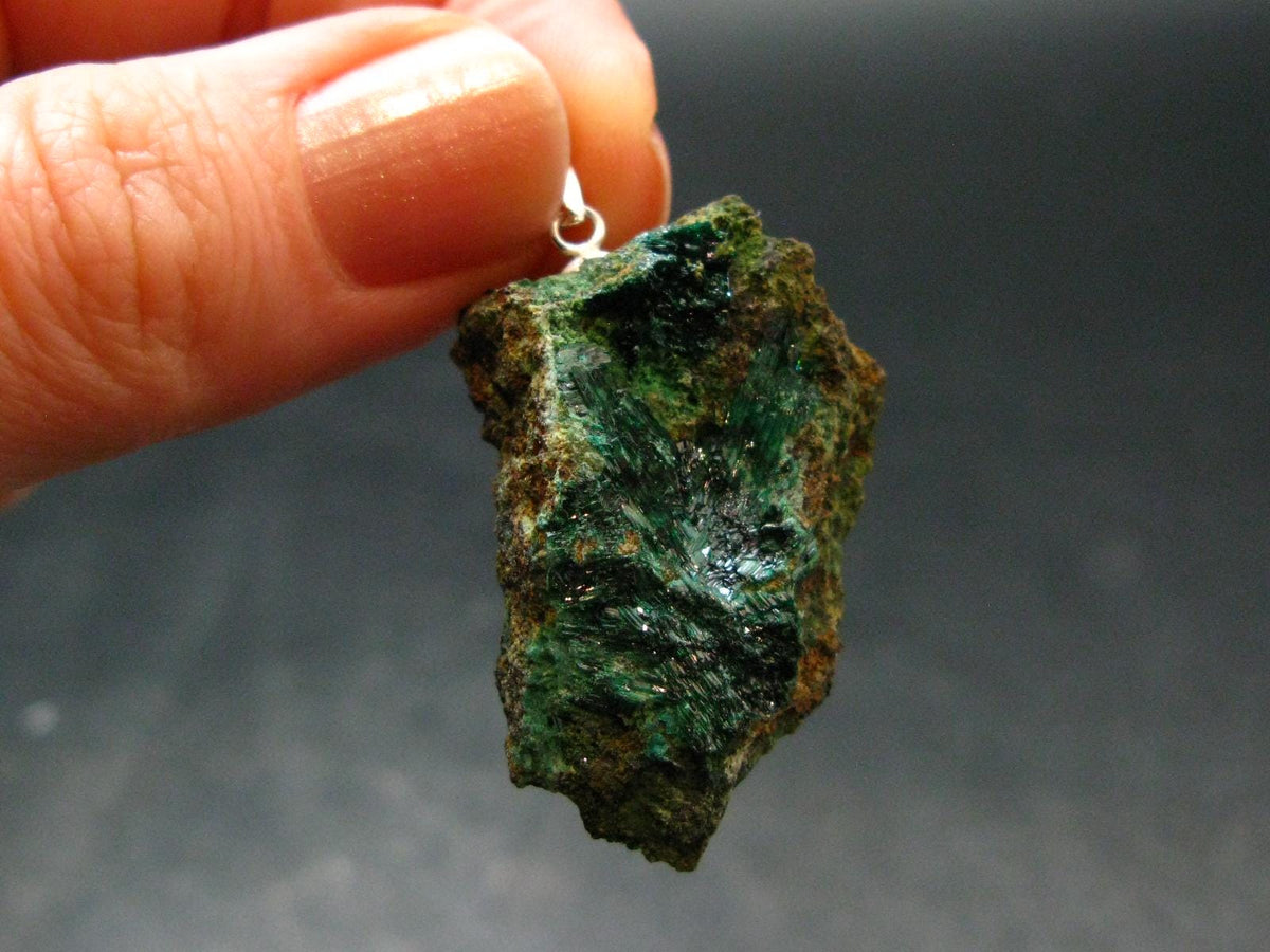 Nice Atacamite Pendant from Chile - 1.5" - 7.72 Grams