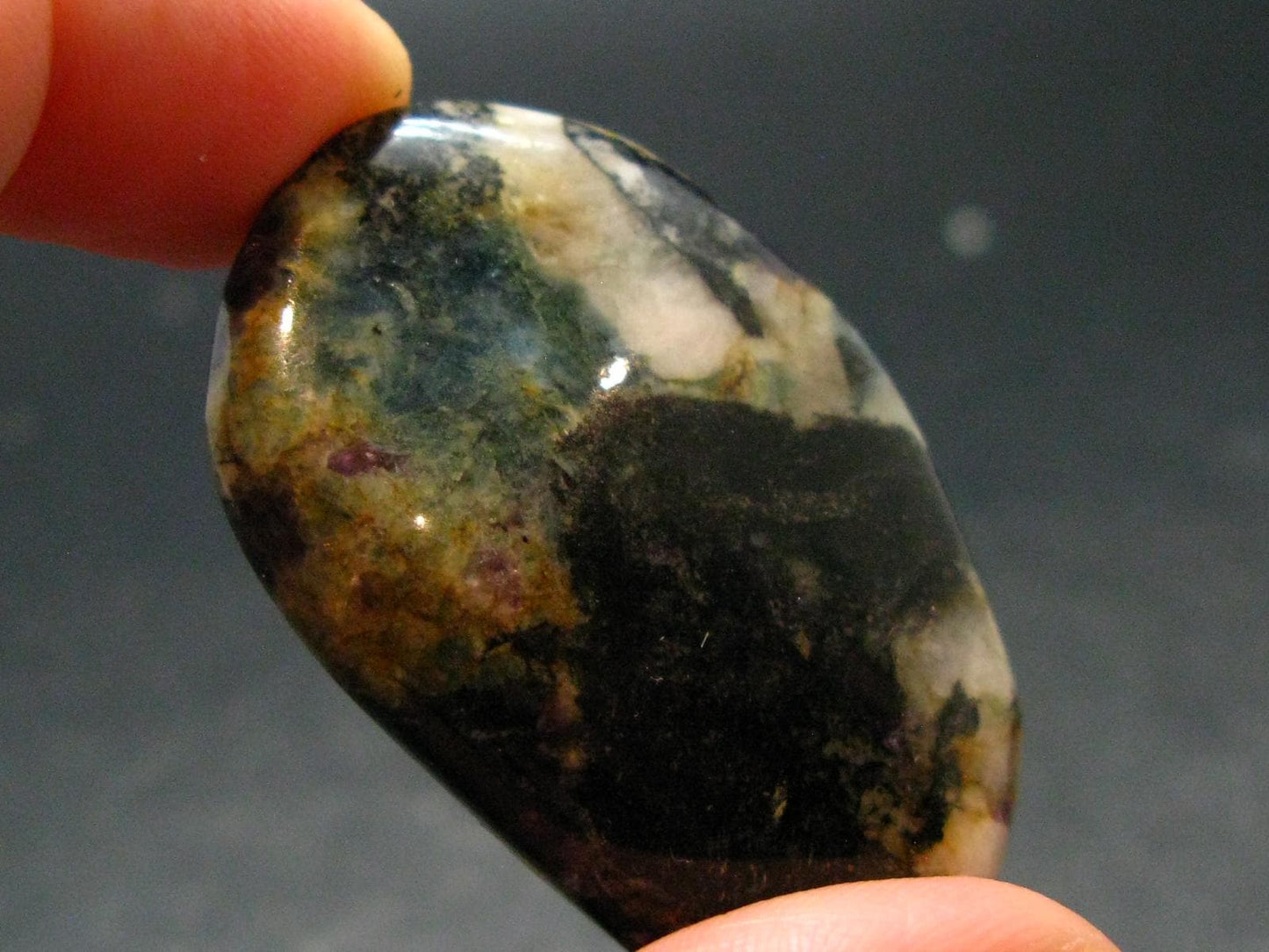 Phenakite Phenacite, Fluorite and Aquamarine Tumbled Stone From Russia - 1.7" - 20.53 Grams