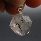 Fine Natural Herkimer Diamond Silver Pendant From New York - 0.9" - 3.79 Grams