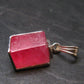 Rhodochrosite Sterling Silver Pendant From Alma Colorado - 0.8" - 2.69 Grams