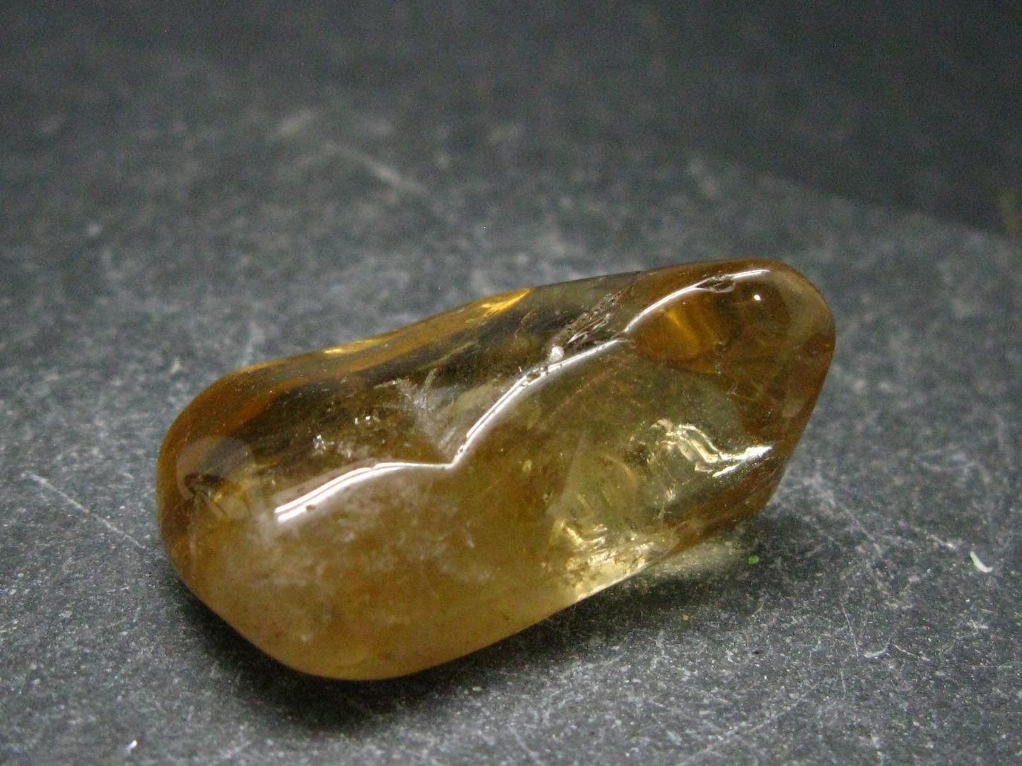 Nice Untreated Unheated Citrine Tumbled Stone from Zambia - 63.95 Carats - 1.2"
